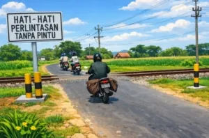 Arus Mudik Lebaran 2026 Diprediksi Padat, KAI Siagakan Puluhan Petugas di Perlintasan Kereta Banyuwangi