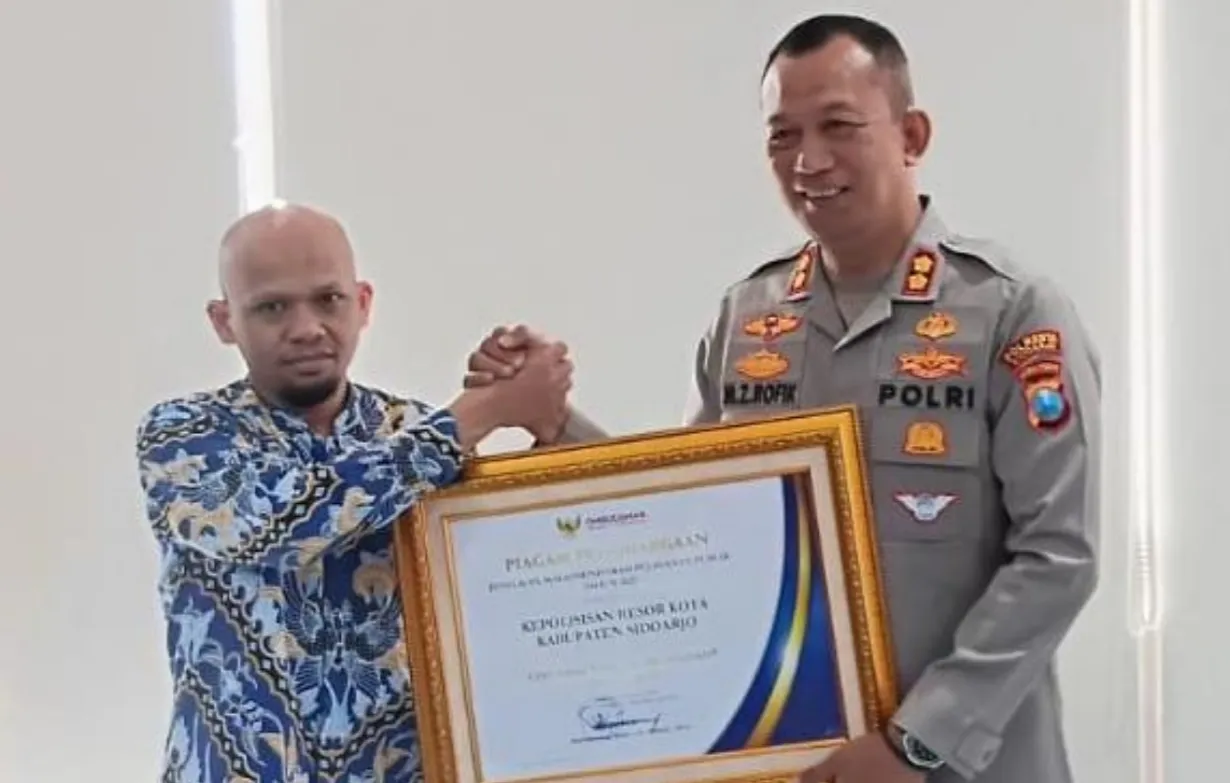 Prestasi Gemilang Polresta Sidoarjo, Raih Nilai A Pelayanan Publik dari Ombudsman RI